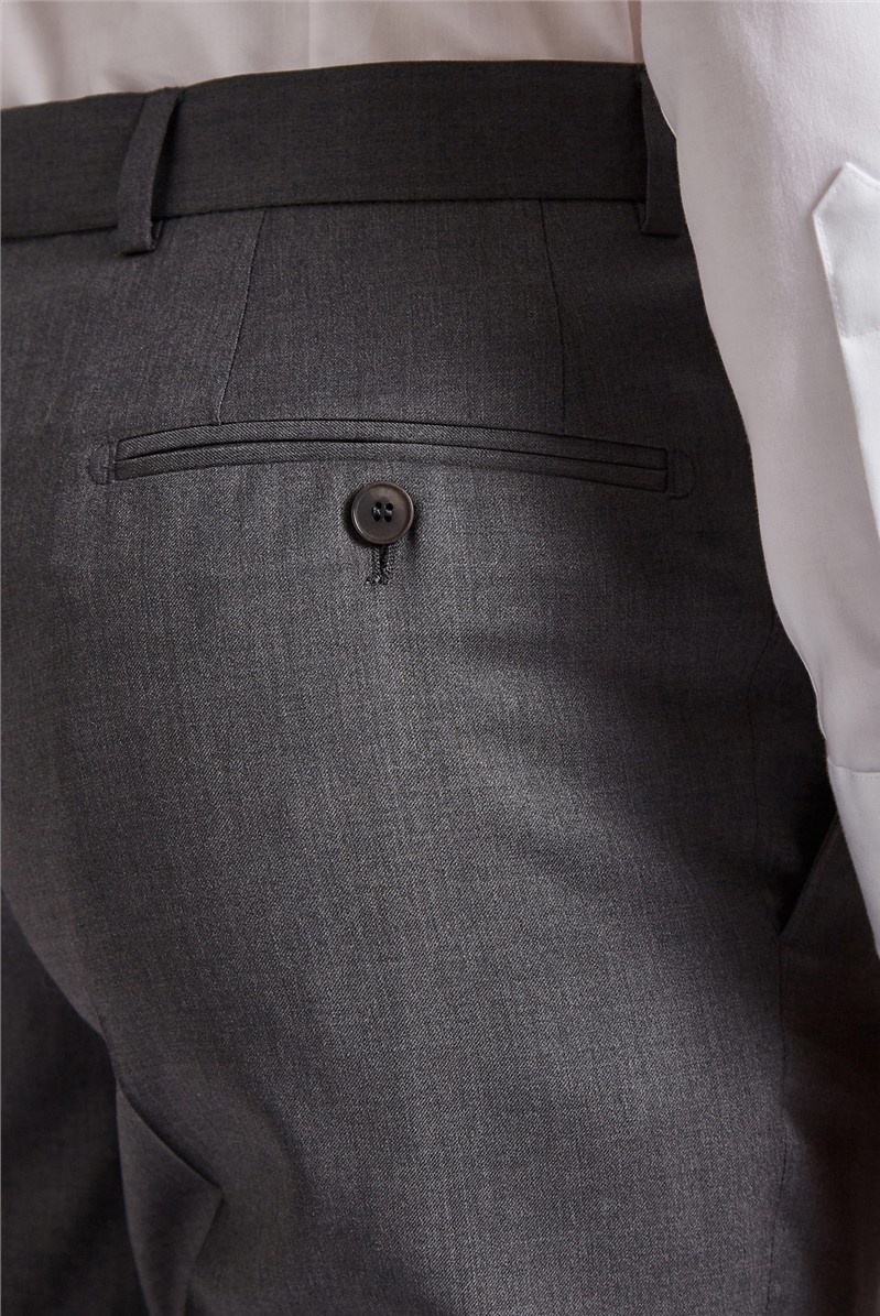  Slim Fit Charcoal Suit Trousers