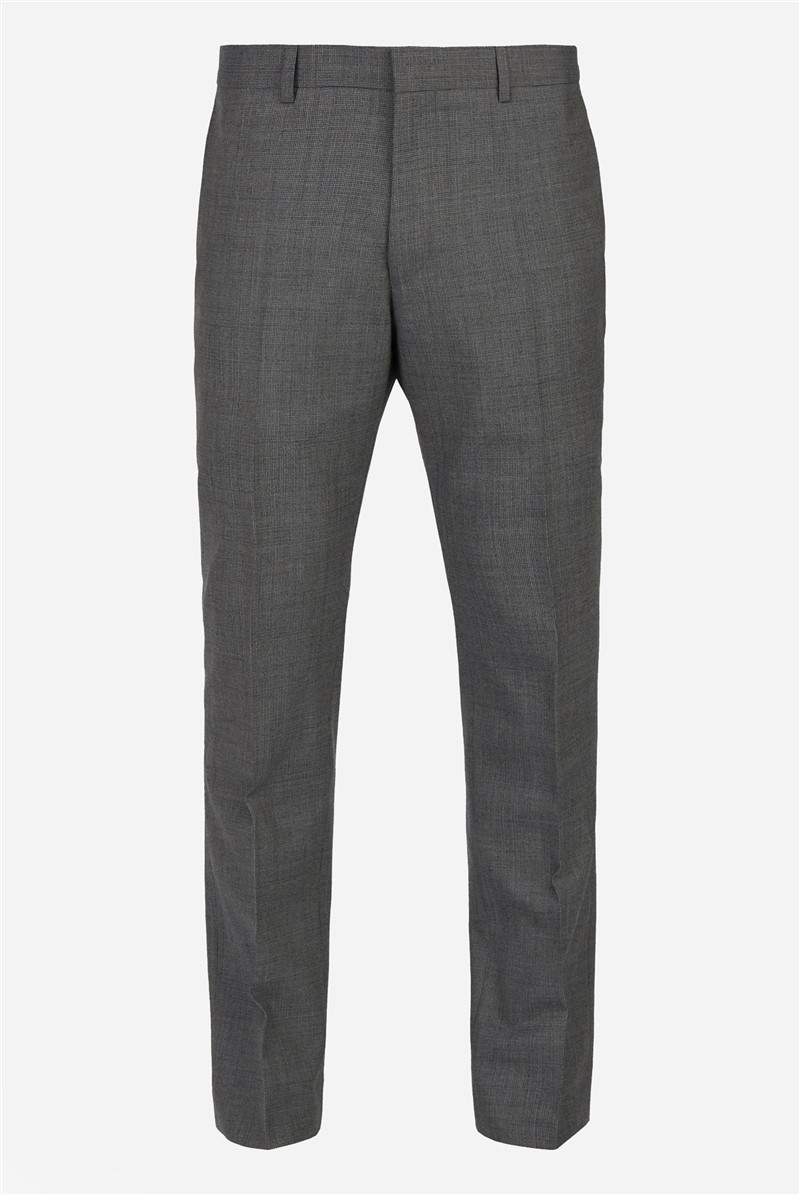  Slim Fit Grey Blue Textured Suit