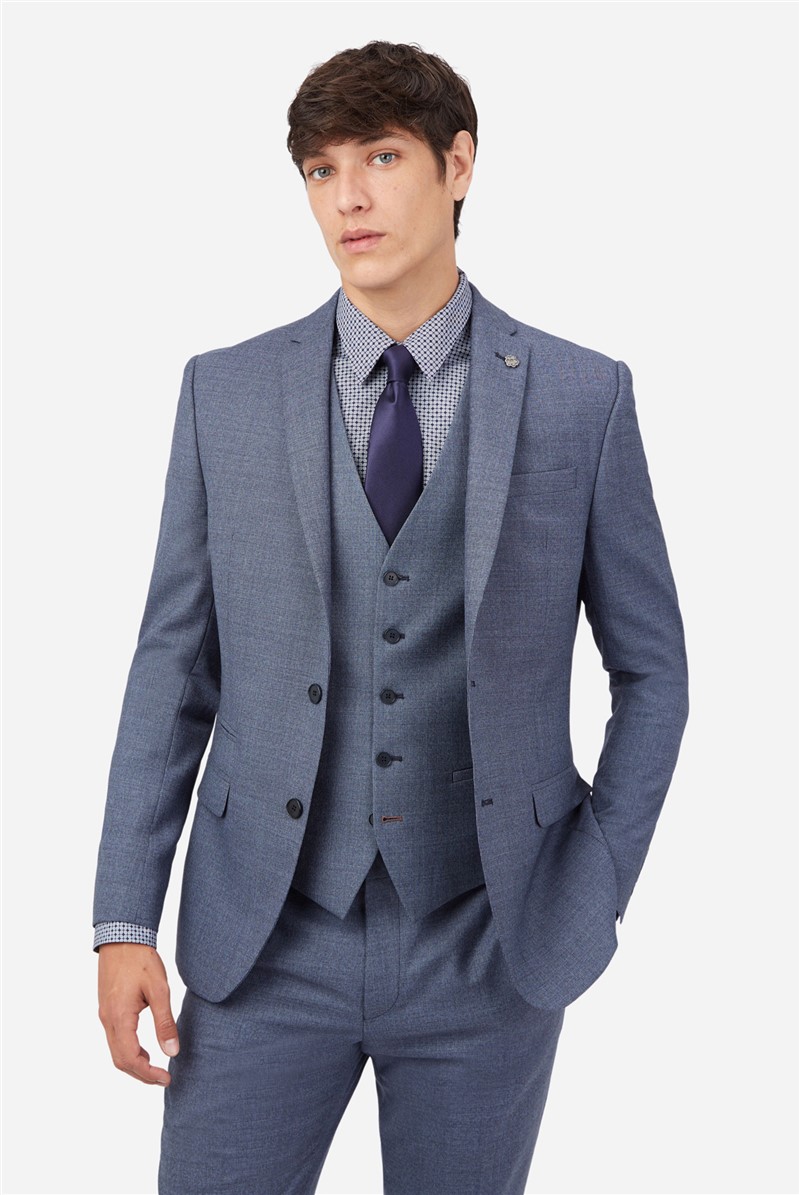 Ted Baker | Mens Airforce Blue Texture Suit Jacket | Suit Direct