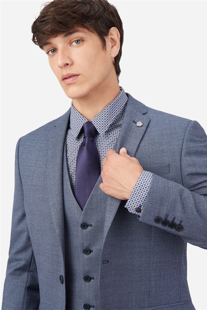 Ted Baker | Mens Airforce Blue Texture Suit Jacket | Suit Direct