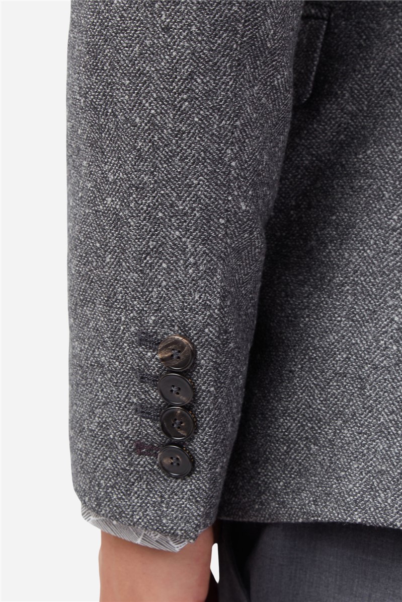 Ted Baker Men's Salt & Pepper Herringbone Jacket Suit Direct