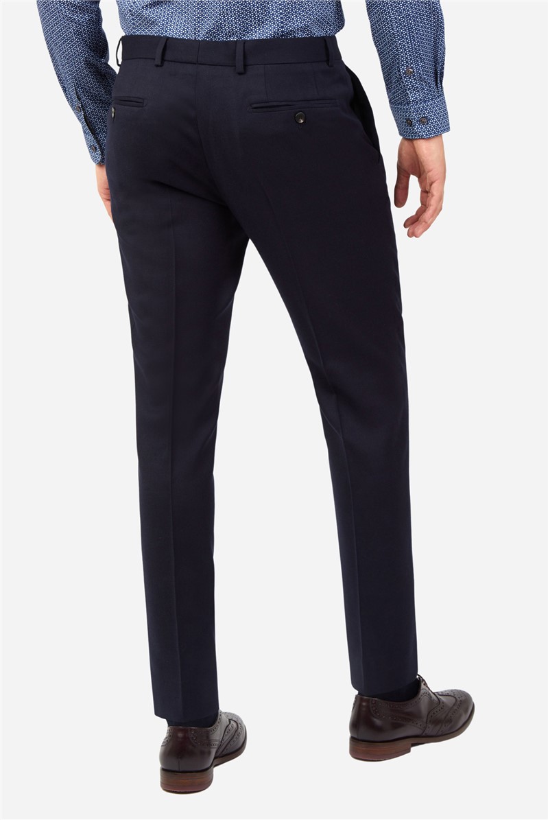 Ted Baker | Men's Navy Structure Suit Trousers | Suit Direct