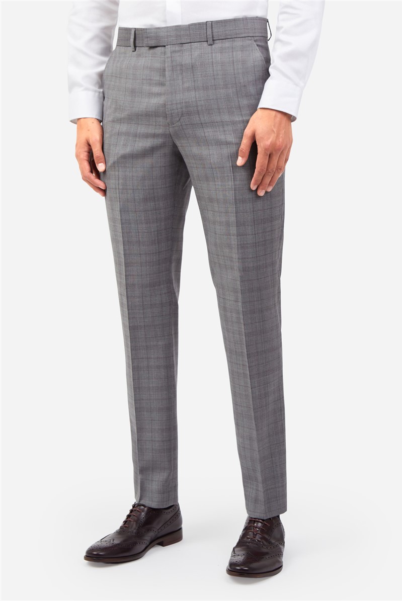  Grey Heather Check Trouser