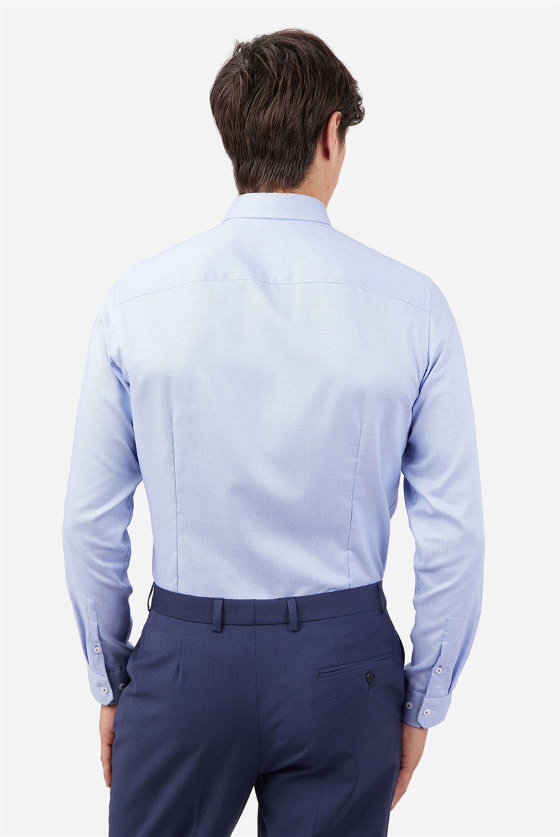  Blue Semi Plain Shirt