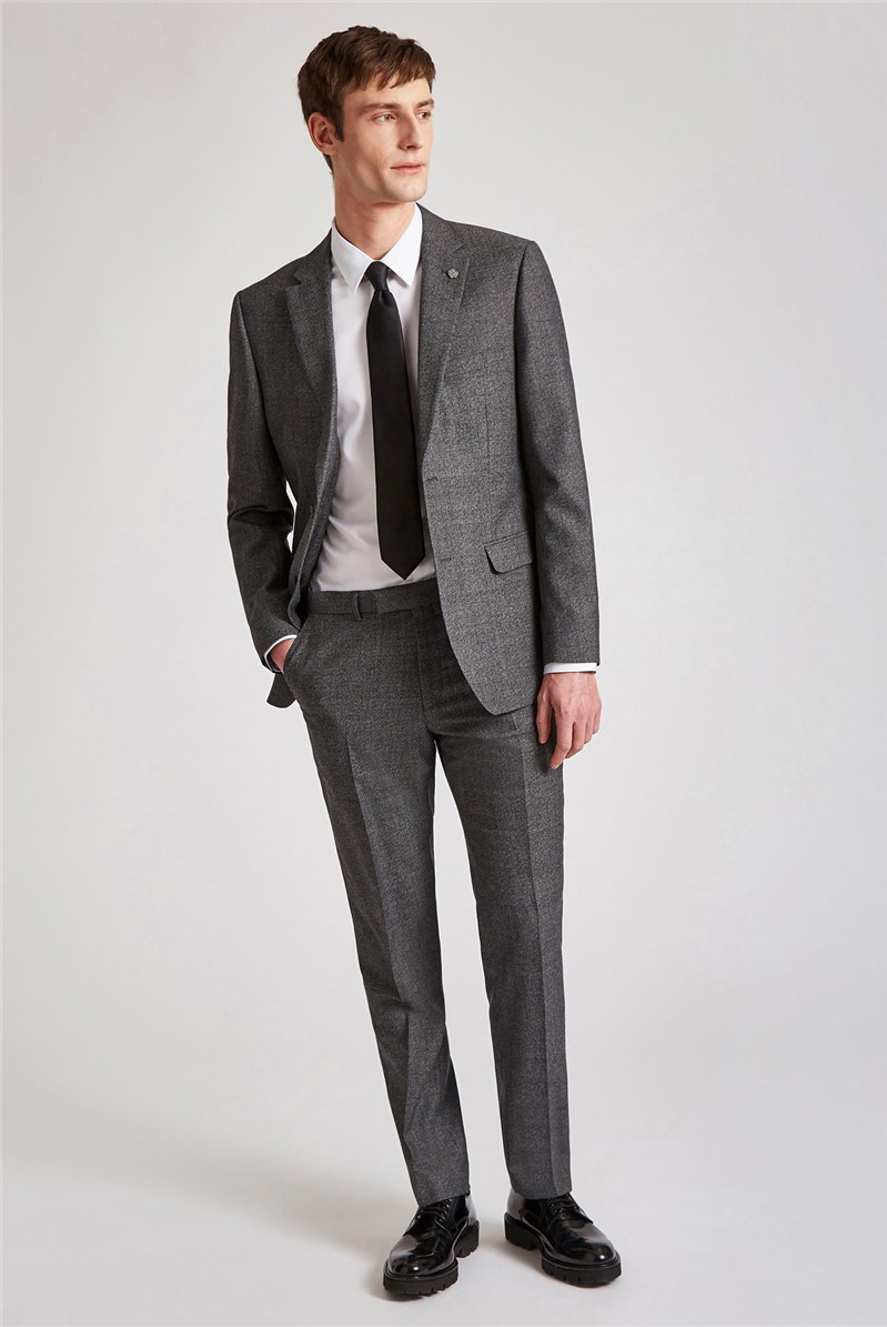 Ted Baker Slim Fit Charcoal Scratch Jacket