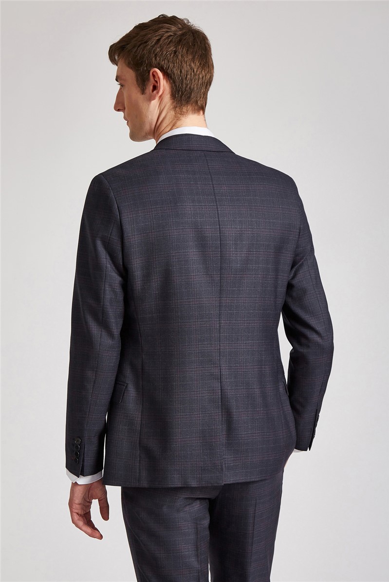  Brushed Rose Check Slim Fit Jacket