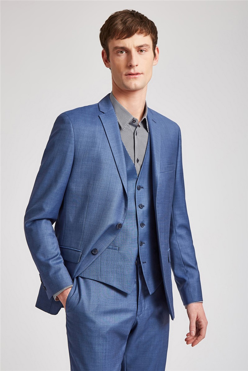 Light blue skinny clearance suit