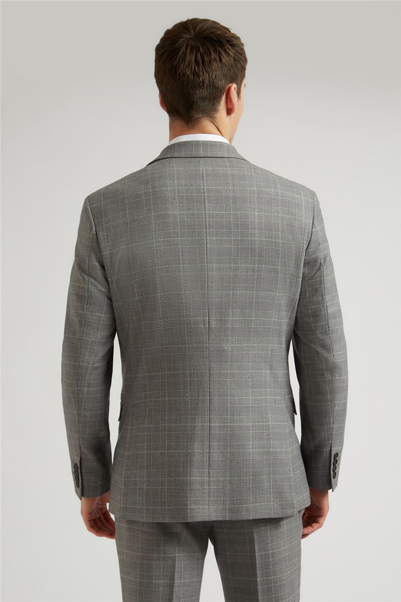 Ted Baker Brushed Grey Prince of Wales Check Jacket