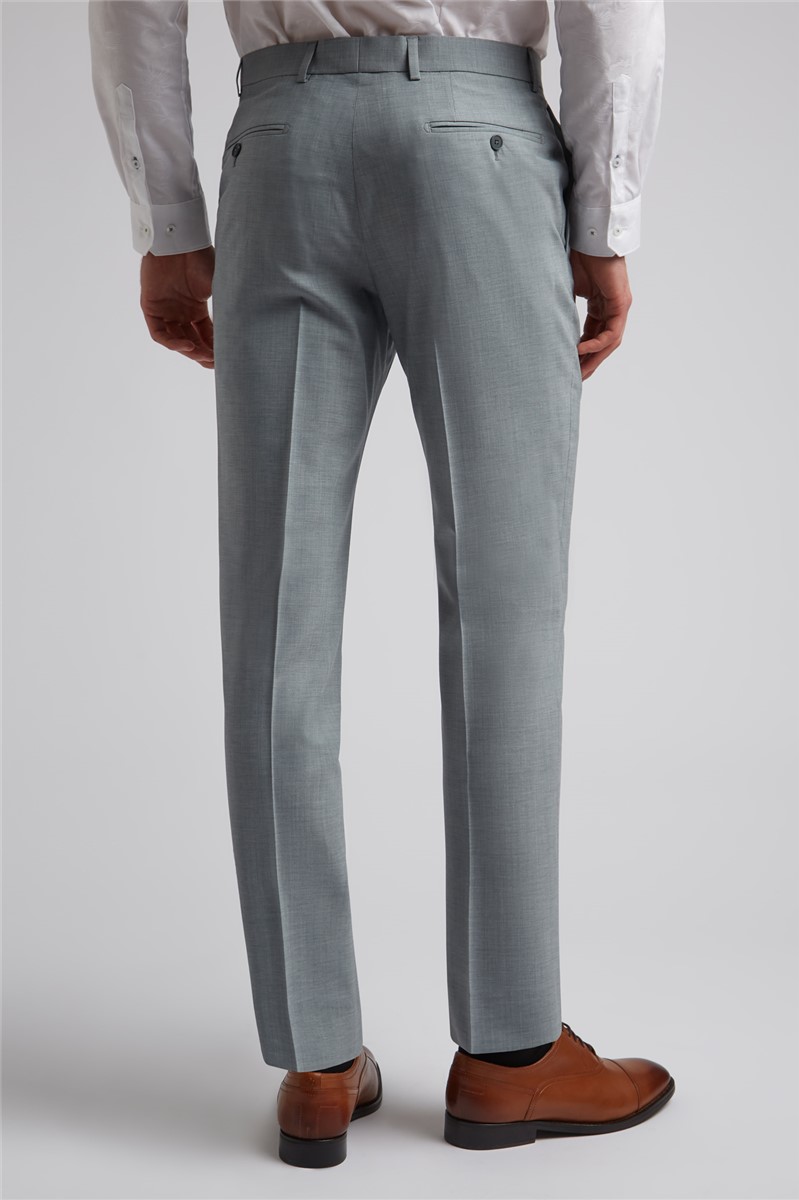  Seafoam Sharkskin Slim Fit Trousers