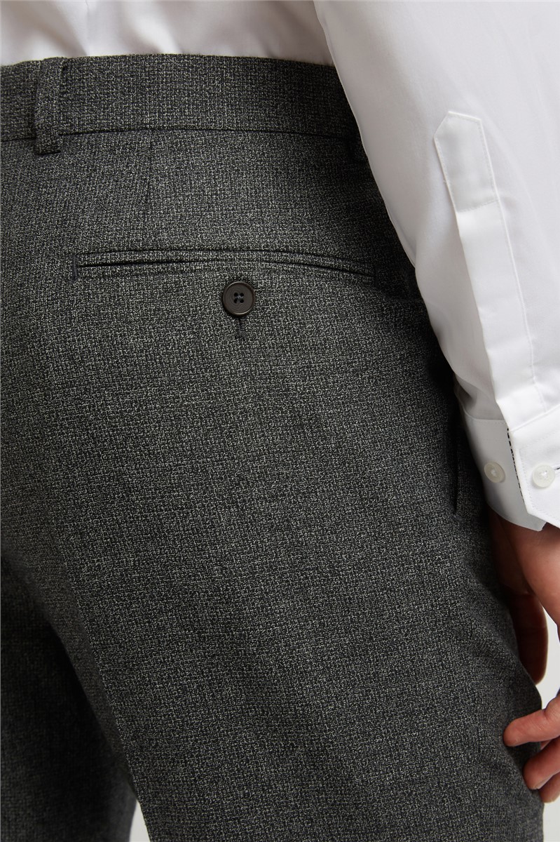  Charcoal Scratch Slim Fit Trousers