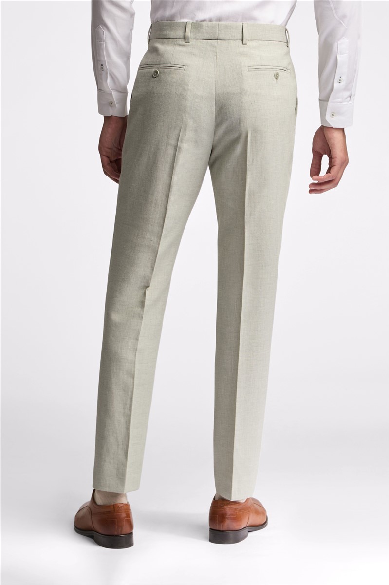  Slim Fit Leo Pistachio Linen Suit