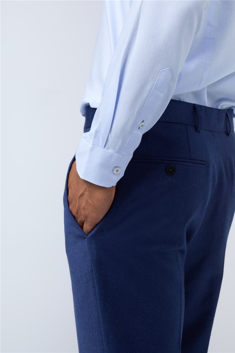  Slim Fit Triton Light Blue Micro Dot Shirt