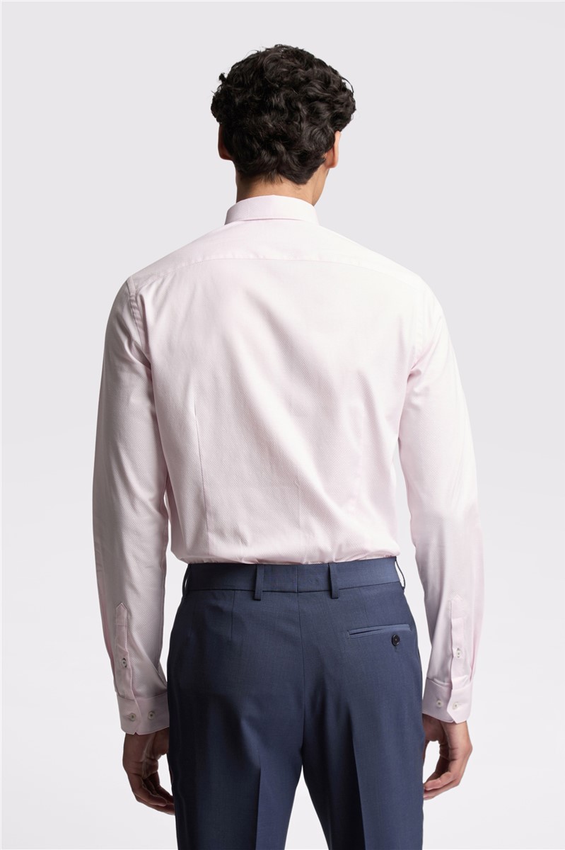  Slim Fit Searle Pink Diamond Dot Shirt