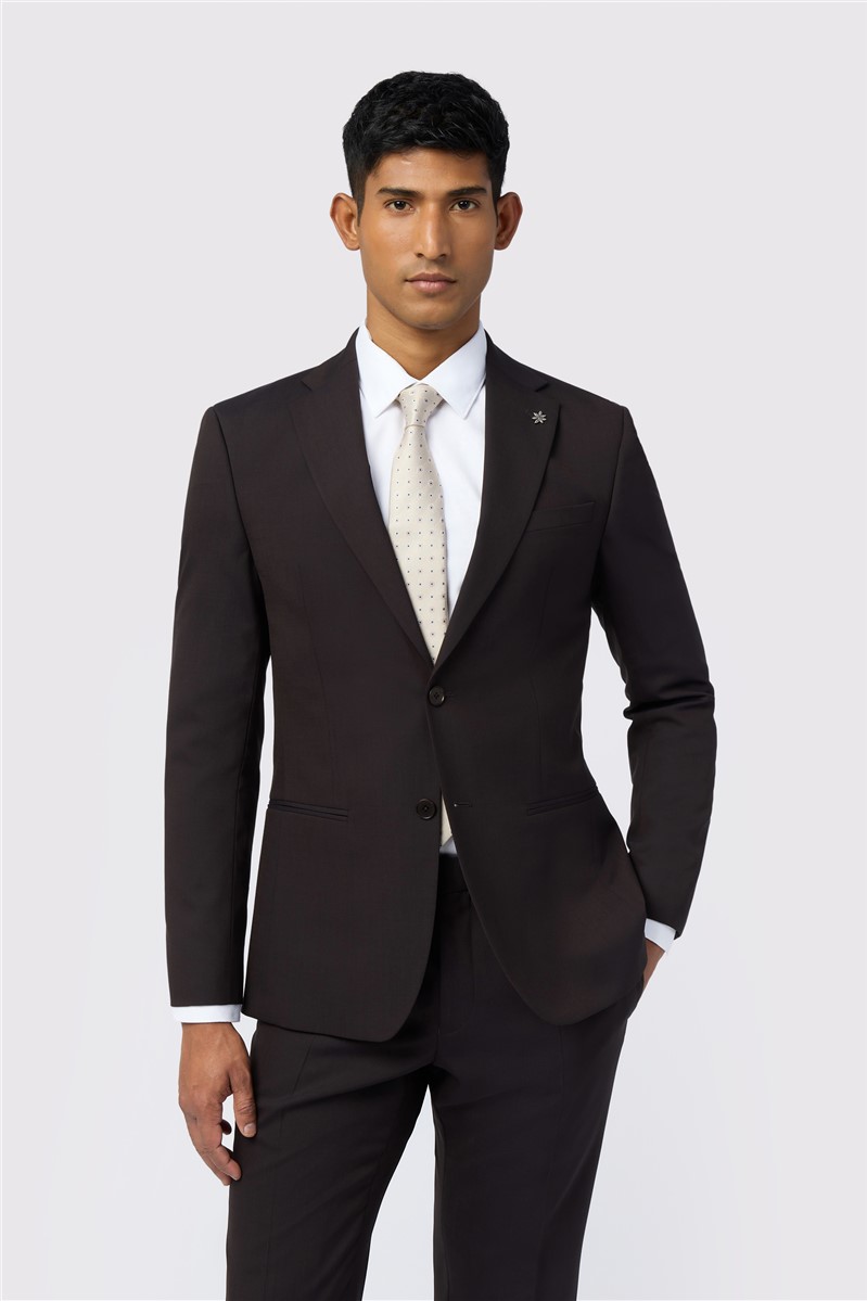  Slim Fit Alben Midnight Plum Tonic Suit