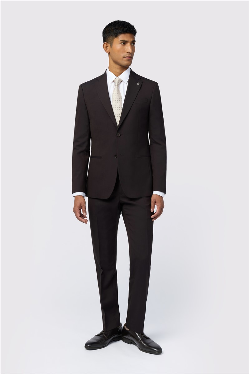  Slim Fit Alben Midnight Plum Tonic Suit