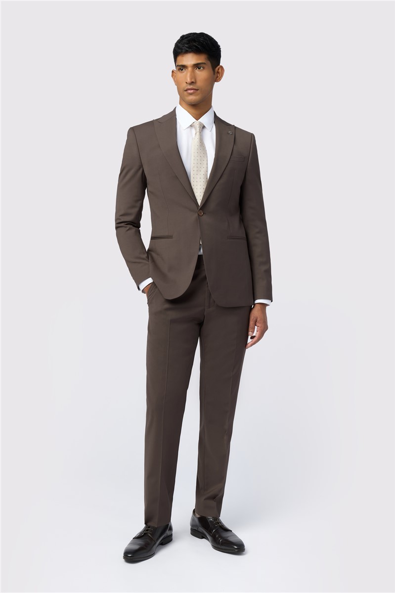  Slim Fit Freeth Taupe Tonic Waistcoat