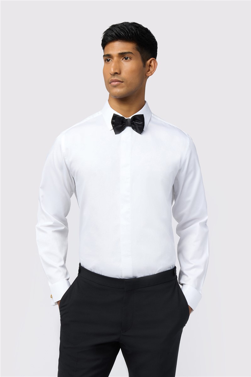 Slim Fit Ottila White Stretch Dress Shirt