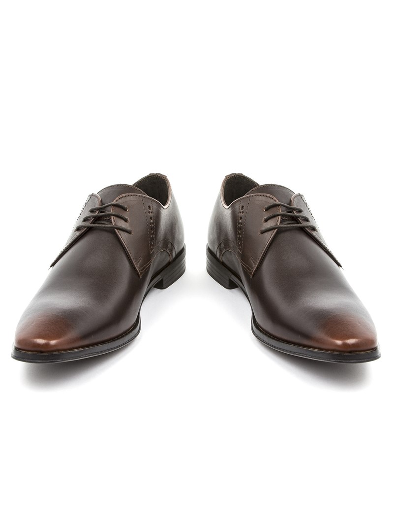  Grant Dark Tan Lace Up Shoe