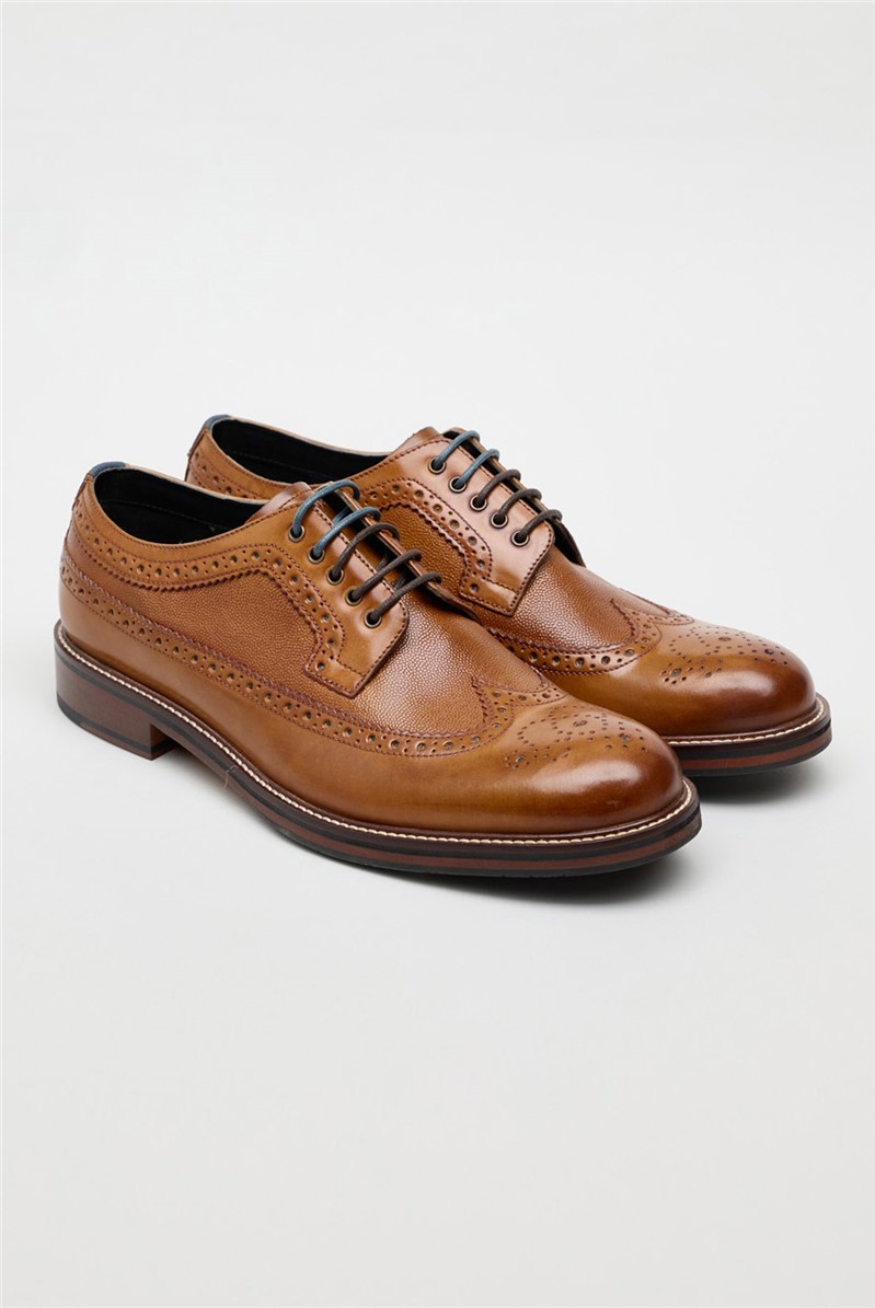 Antique Rogue Arthur Tan Leather Brogues