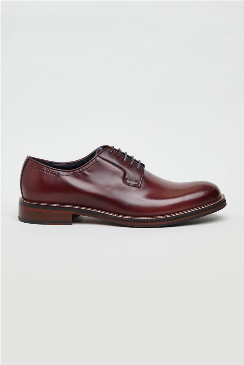  Finn Burgundy Leather Derby Shoe