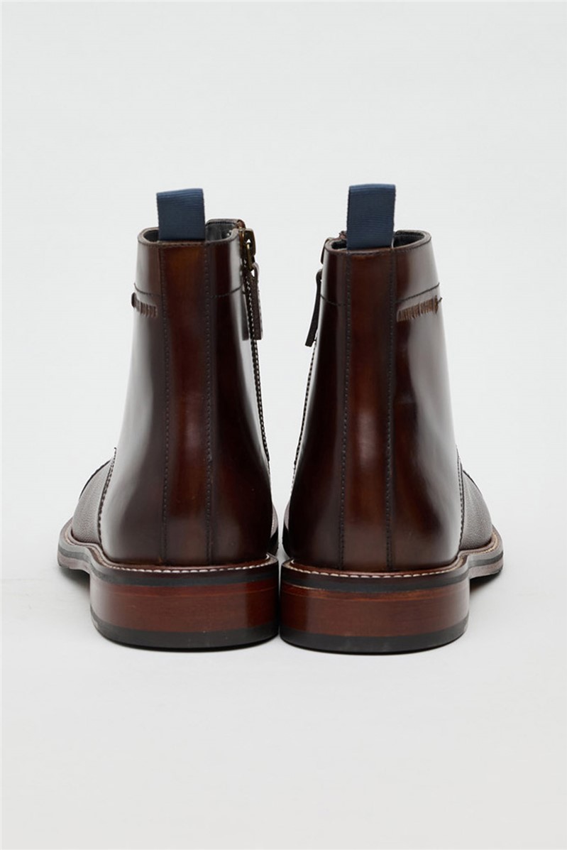  Billy Brown Leather Capped Boot