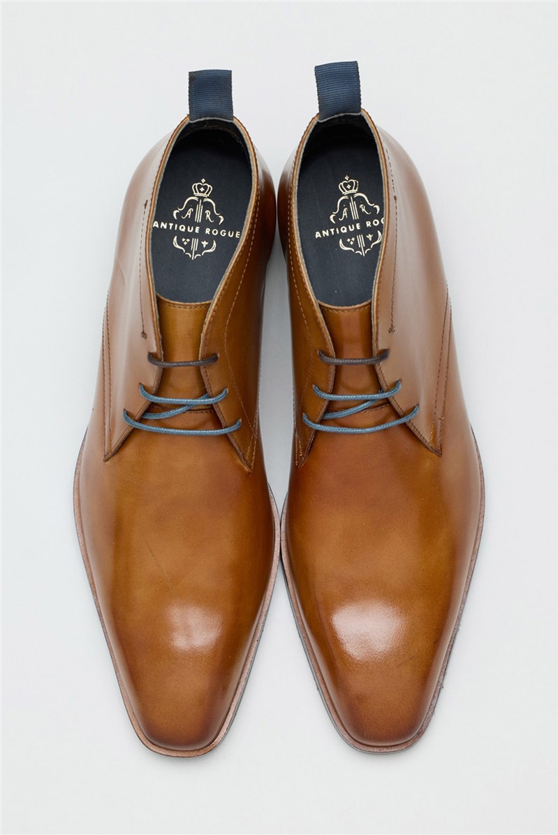  Charlie Chukka Tan Leather Boot