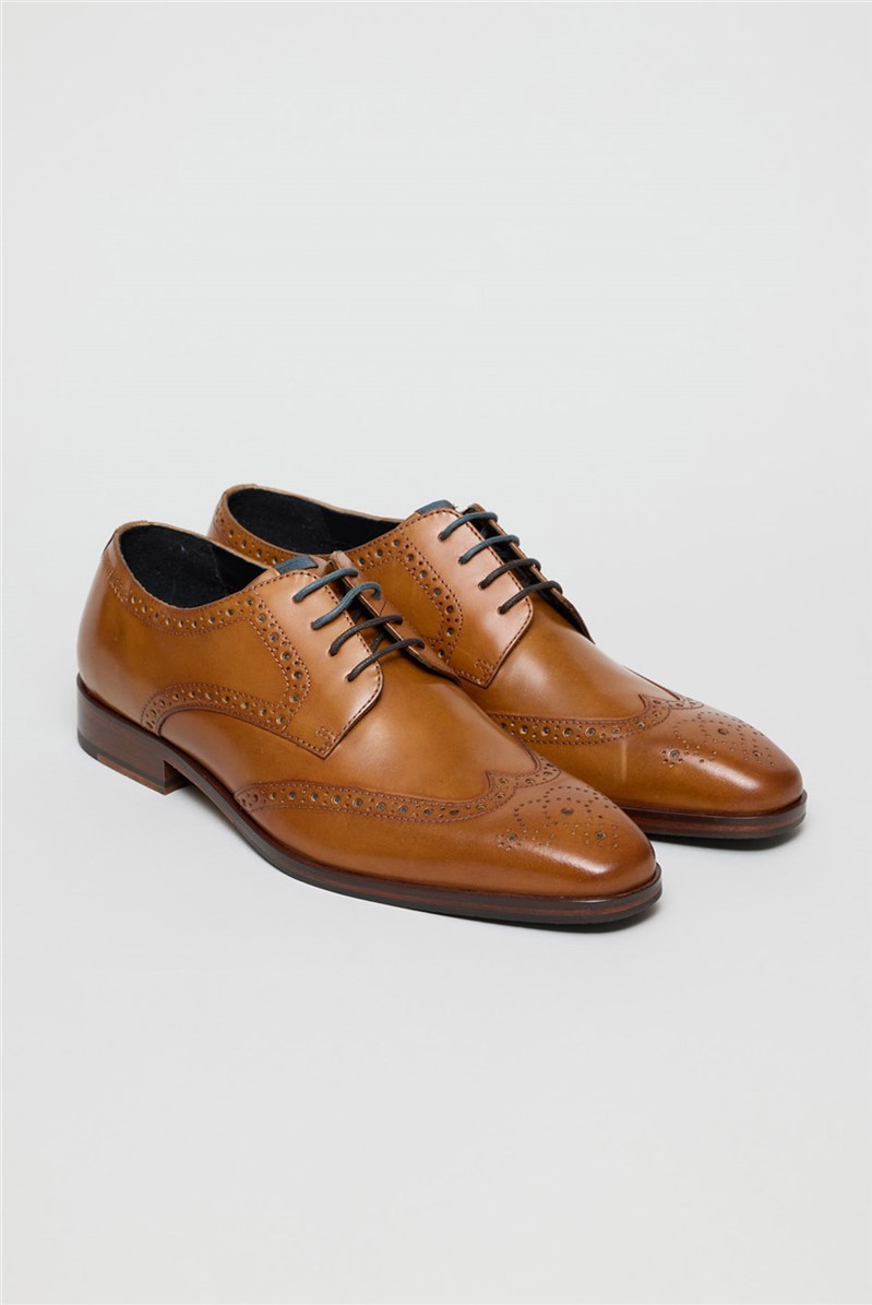  Luca Tan Leather Brogues