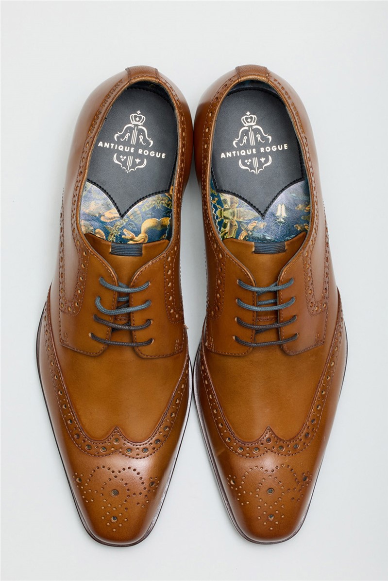  Luca Tan Leather Brogues