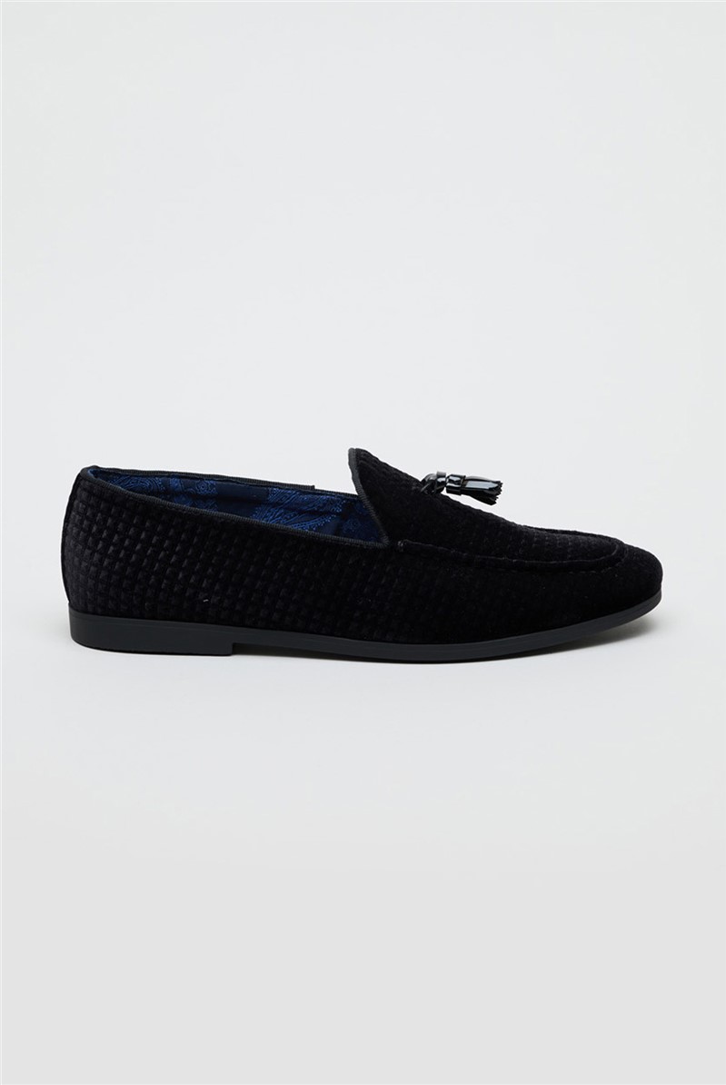  Henry Black Velvet Loafer