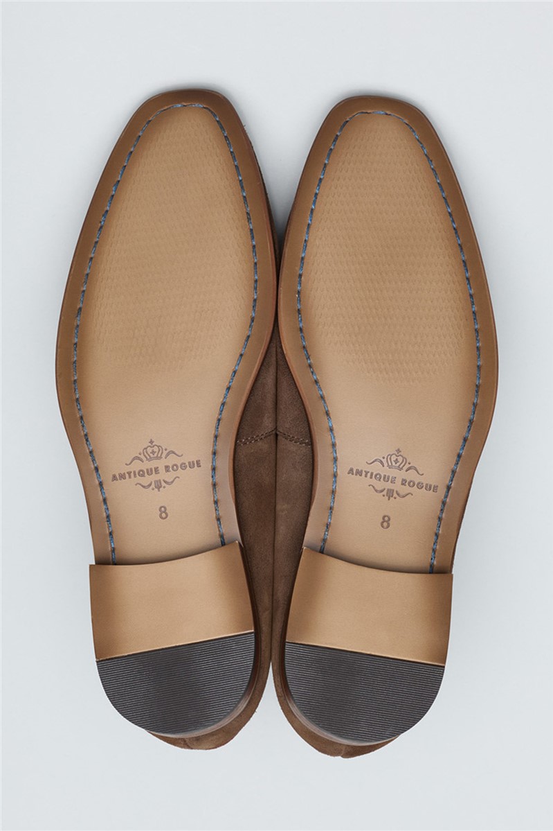  Chester Stone Suede Tassel Loafer