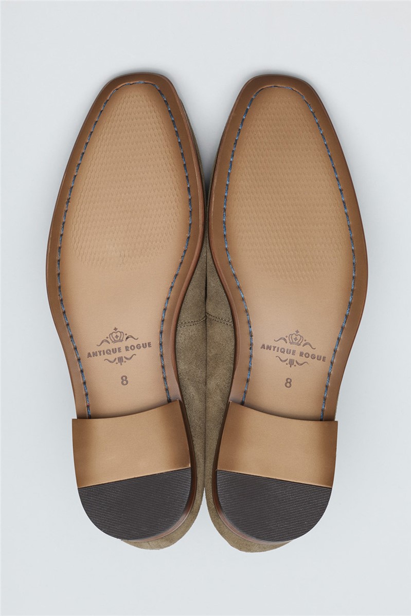  Chester Olive Suede Tassel Loafer