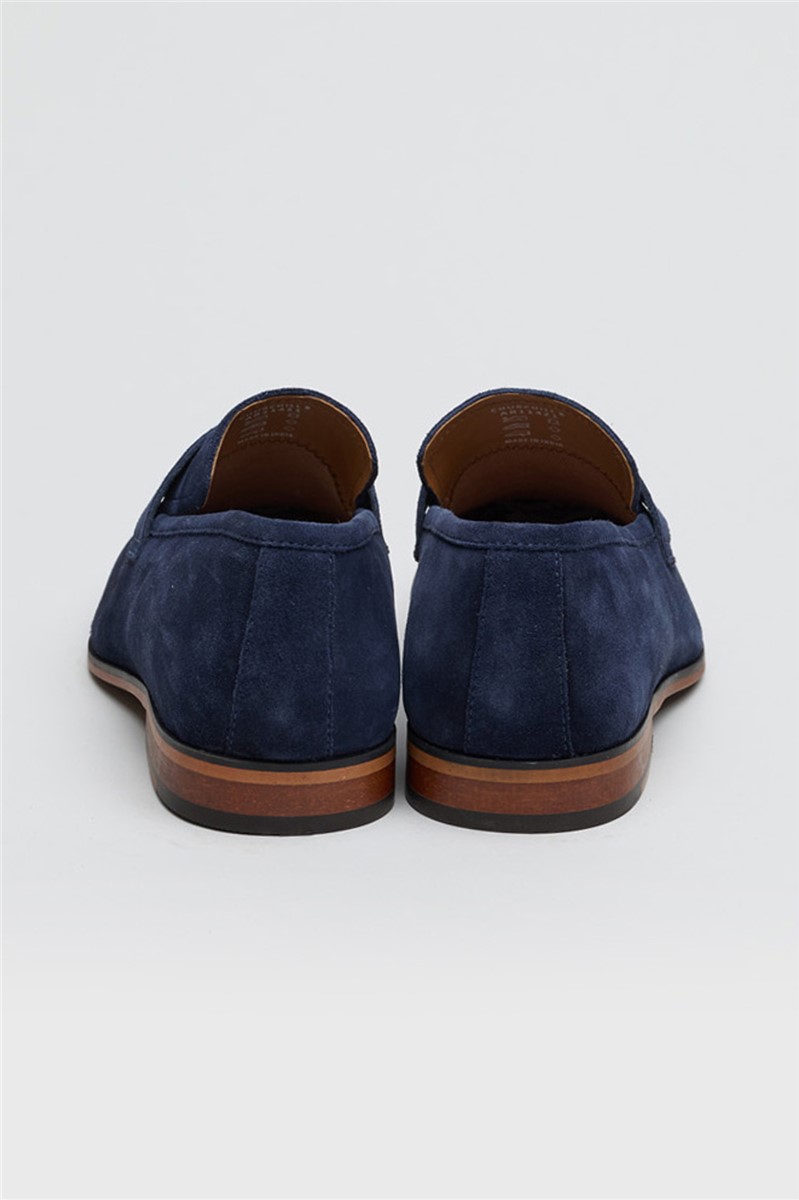  Churchill Navy Suede Loafer