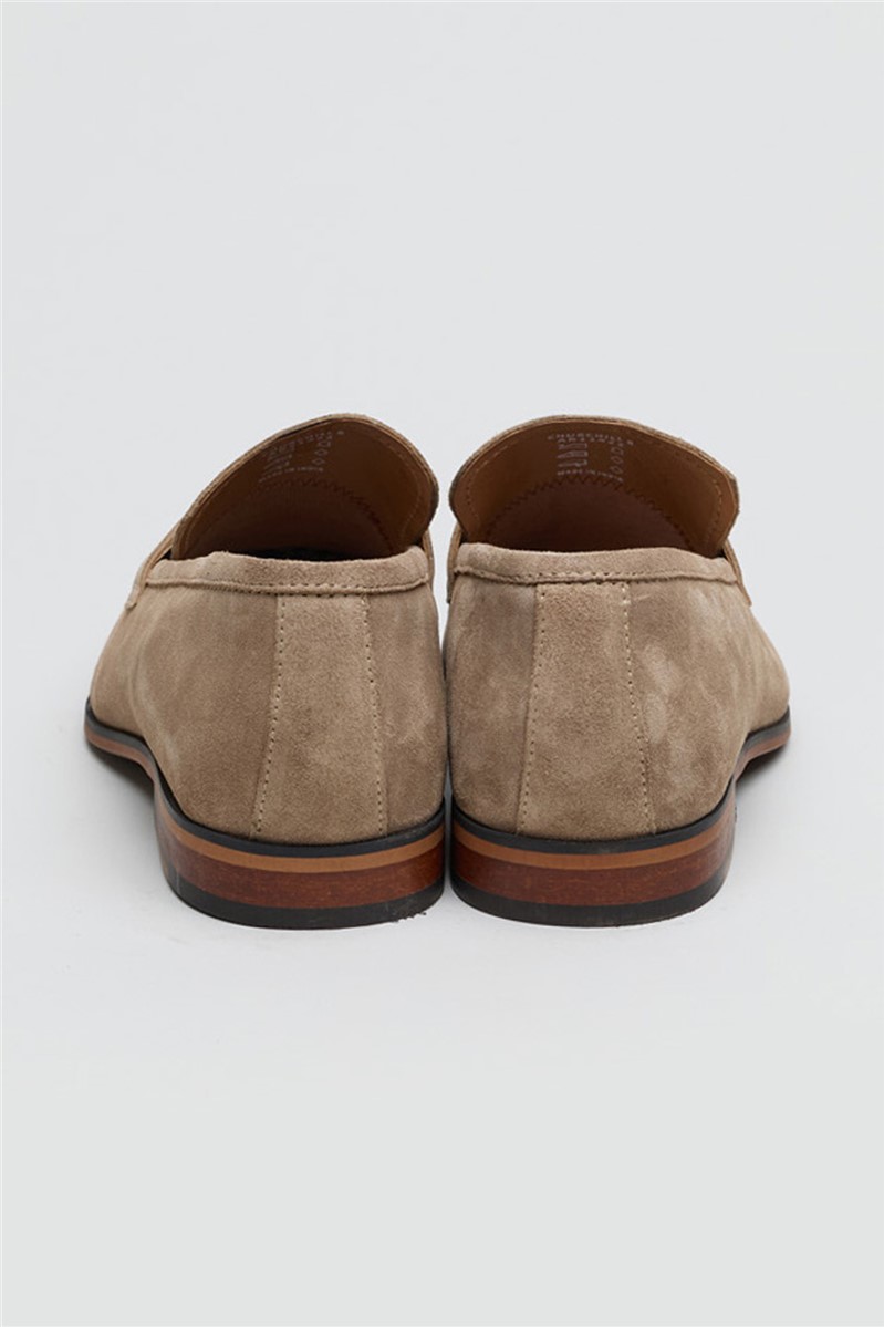  Churchill Loafer Stone Suede