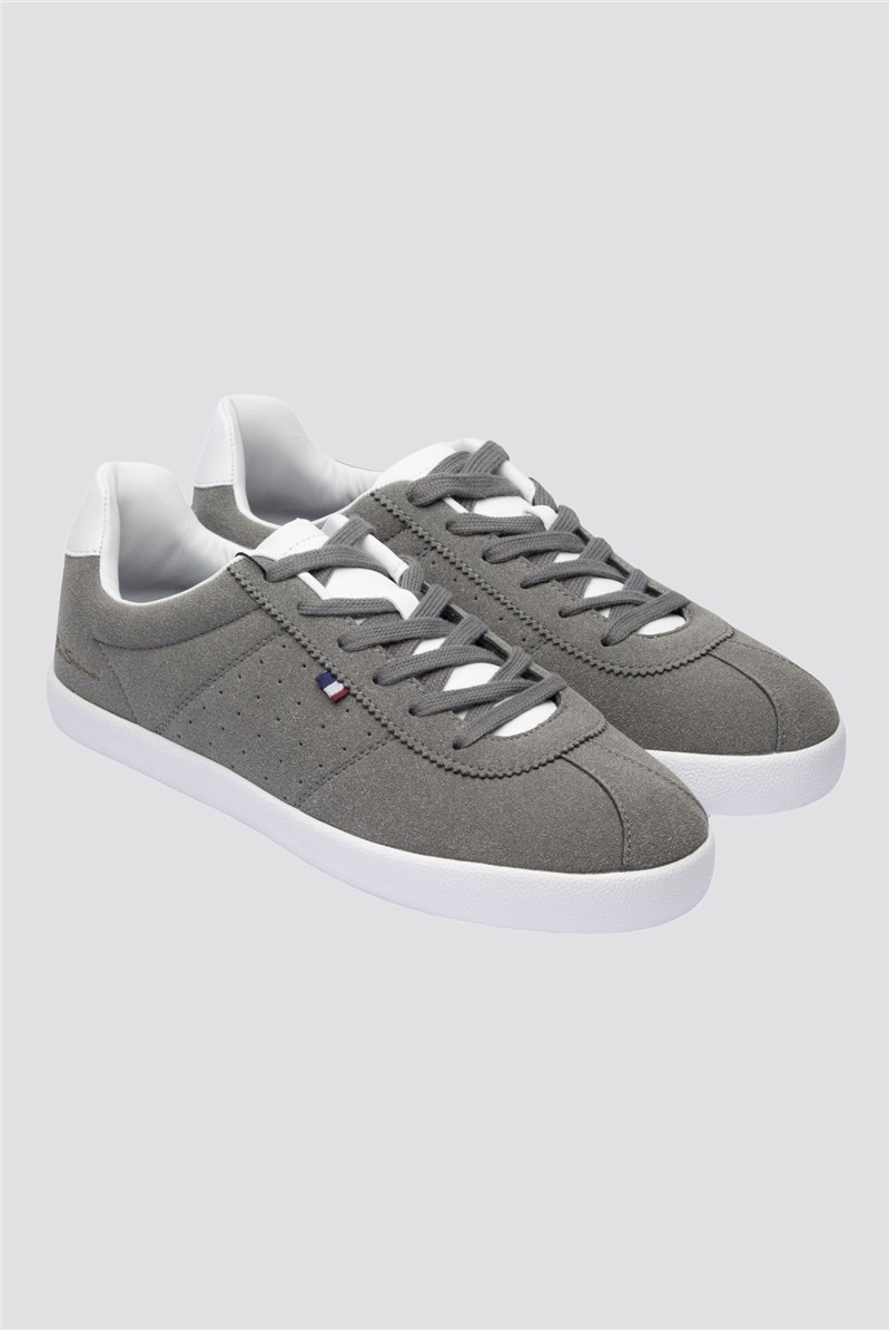  Grey Faux Suede Trainers