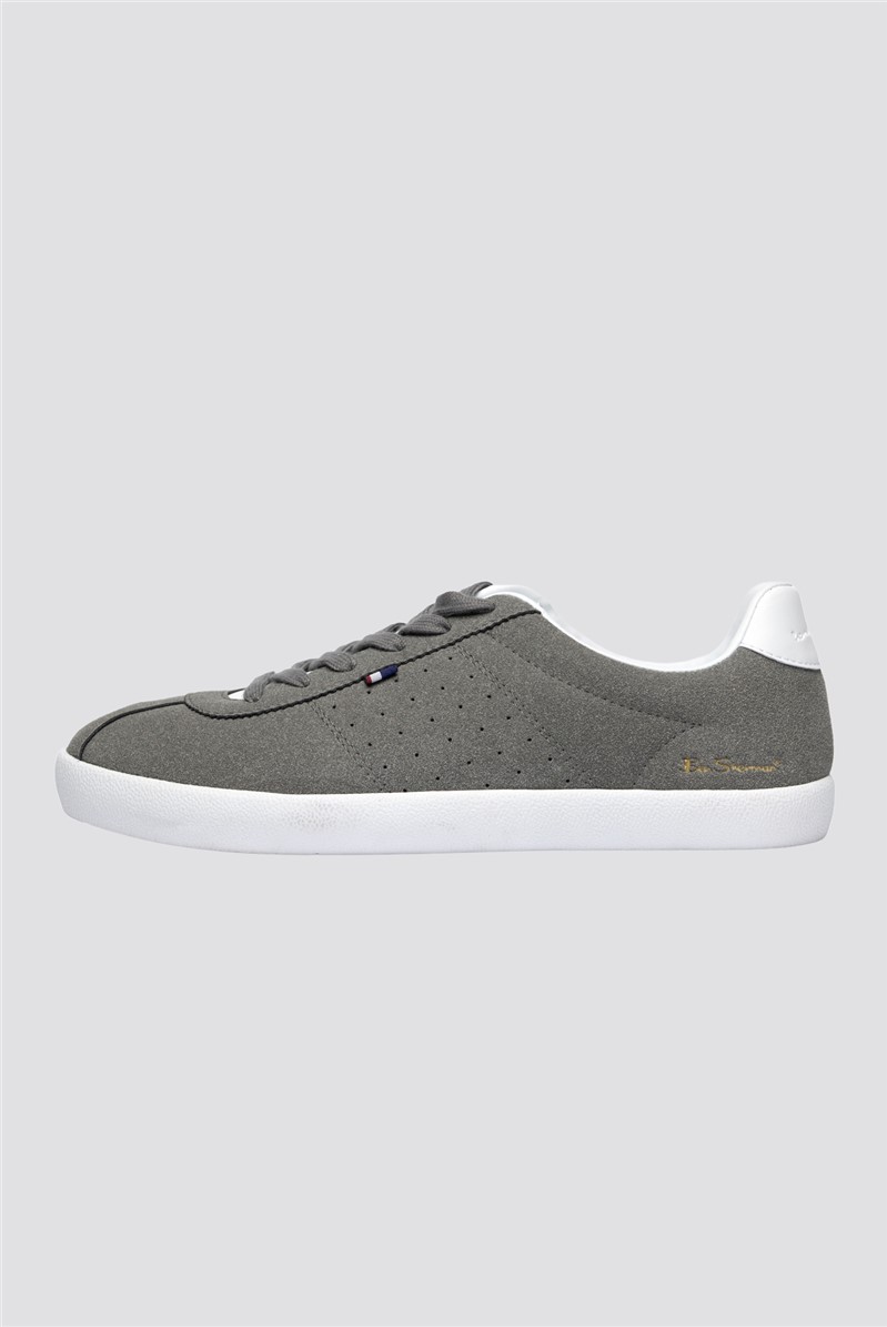  Grey Faux Suede Trainers