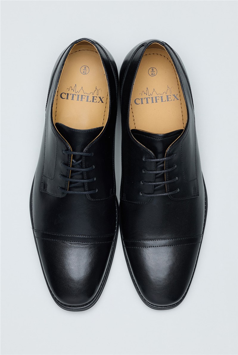  Aldgate Black Leather Derby Shoe