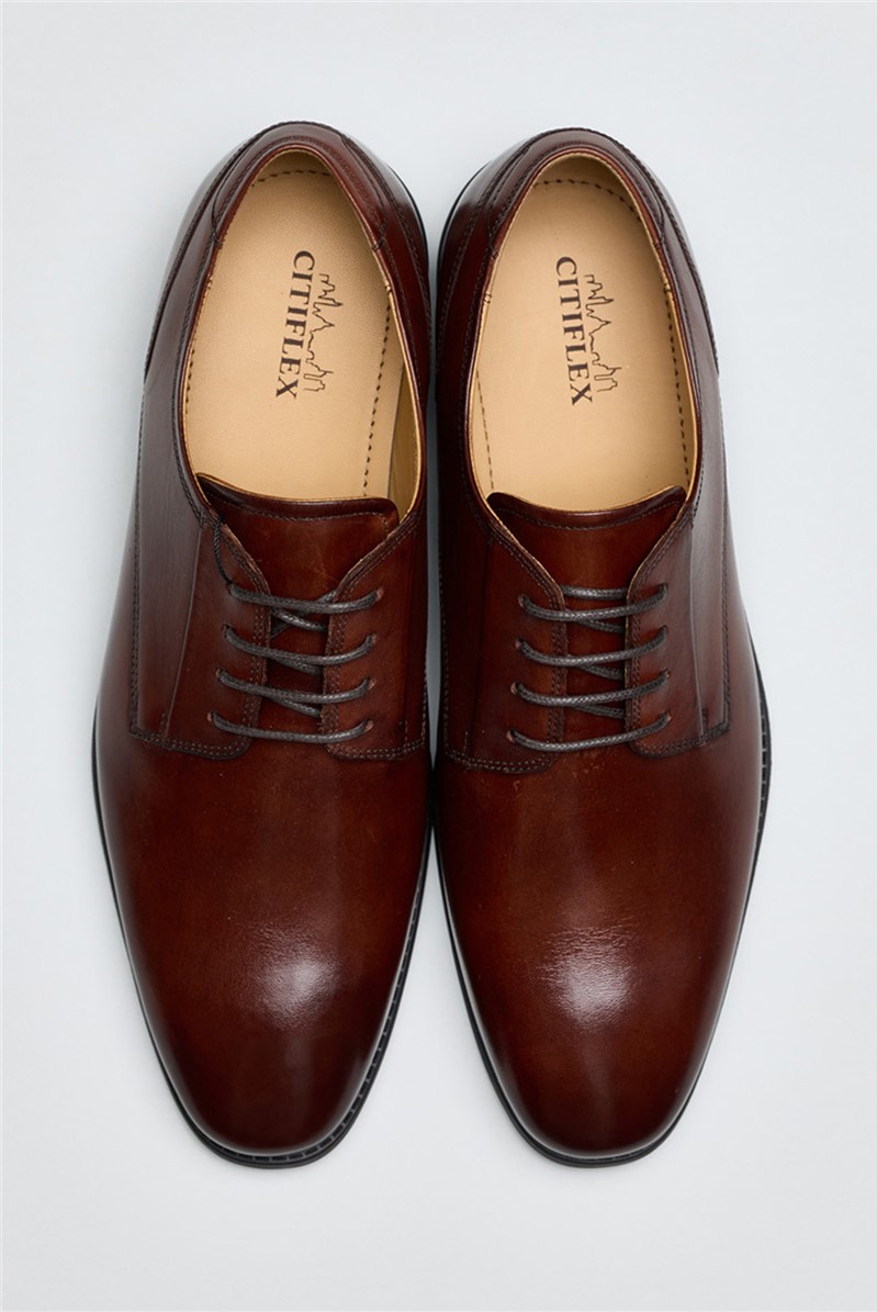  Farringdon Brown Leather Derby Shoe