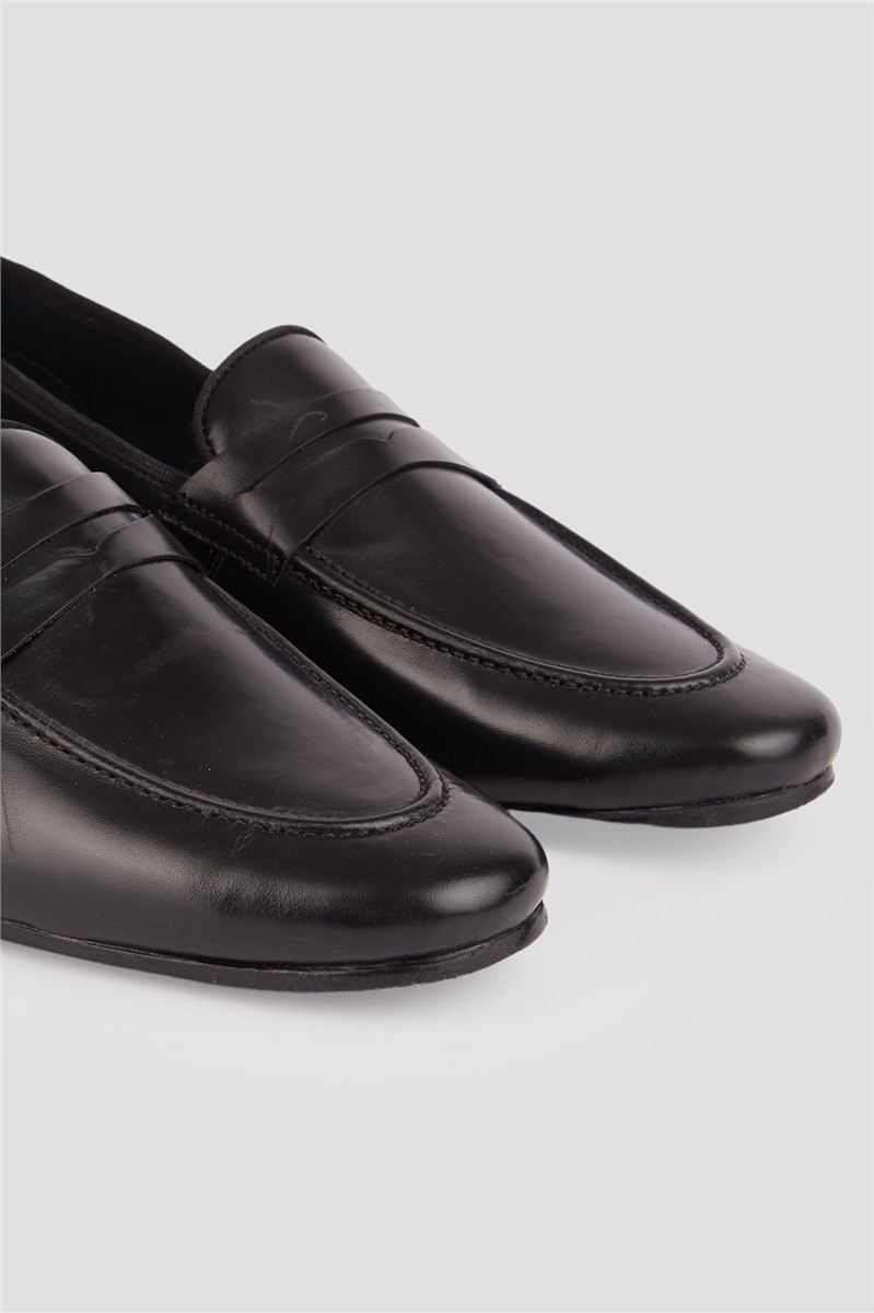 Racing Green Black Loafer Style Shoes