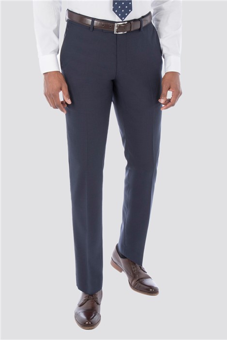Hammond and Co Blue Tonal Check Men's Trousers