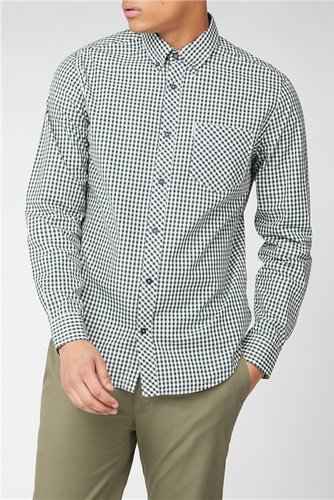 Green Gingham Shirt