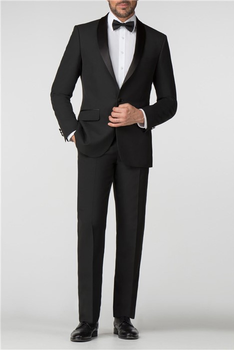 Scott & Taylor Satin Shawl Lapel Regular Fit Tuxedo