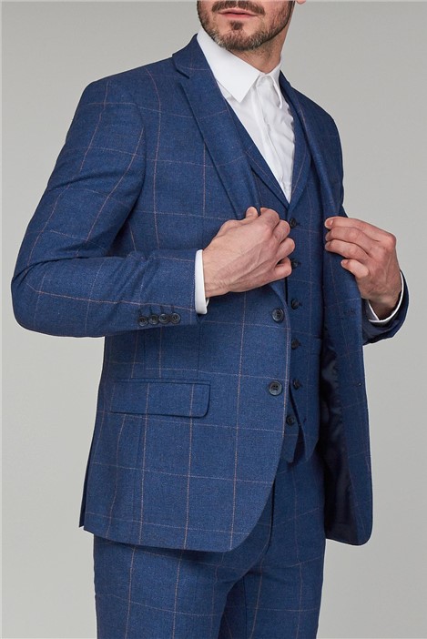 Racing Green Blue Heritage Tweed Tailored Suit