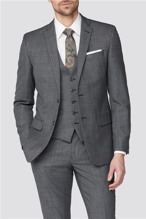 Racing Green Charcoal Texture Regular Fit Suit