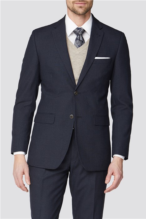 Racing Green Deep Blue Texture Regular Fit Suit