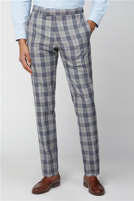 Men's Checked Trousers | Checked Suit Trousers | Suit Direct