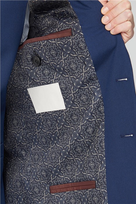 Limehaus Slim Fit Bright Blue Suit Jacket