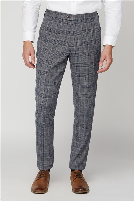 Men's Checked Trousers | Checked Suit Trousers | Suit Direct