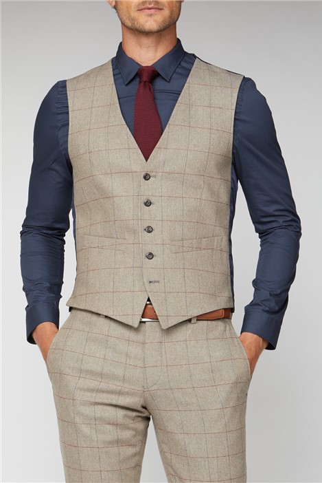 oatmeal herringbone suit