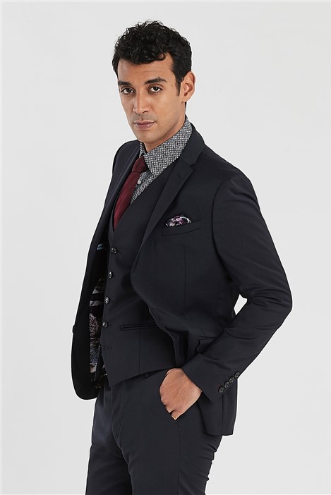 Ted Baker Navy Slim Fit Stretch Suit 