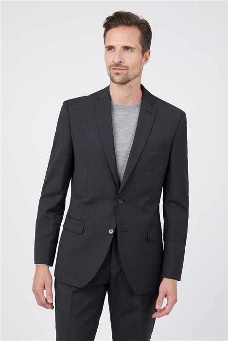 black tailored suit mens